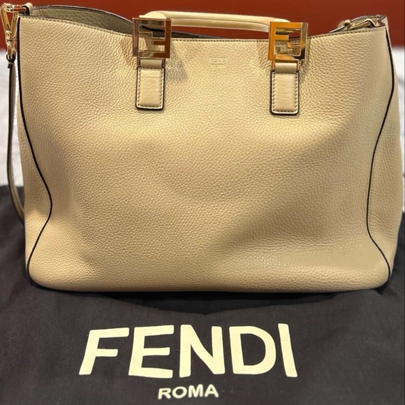Fendi FF Classic Tote in Calfskin Leather - Picture 1 of 7